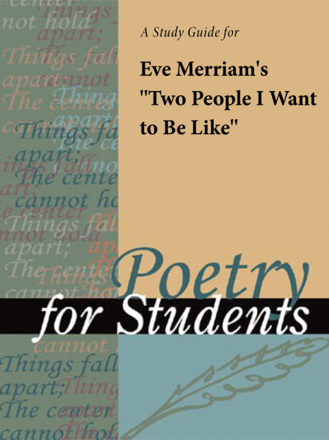 Cover image for book A Study Guide for Eve Merriam's "Two People I Want to Be Like"