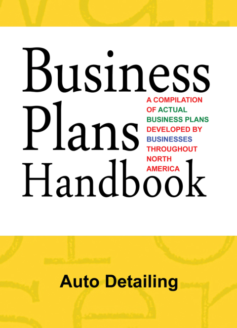 Cover image for book Business Plans Handbook: Auto Detailing