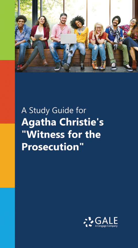 Cover image for book A Study Guide for Agatha Christie's "Witness for the Prosecution"