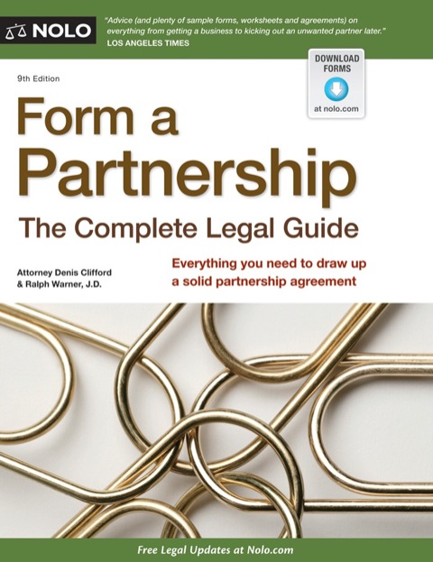 Cover image for book Form a Partnership: The Complete Legal Guide