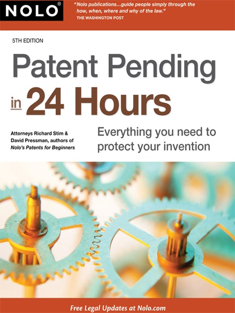 Cover image for book Patent Pending in 24 Hours