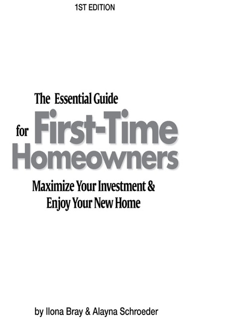 Cover image for book Essential Guide for First Time Homeowners