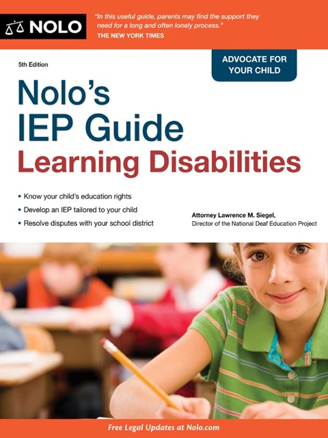 Cover image for book Nolo's IEP Guide: Learning Disabilities