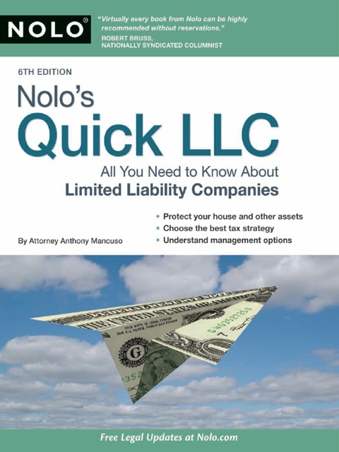 Cover image for book Nolo's Quick LLC: All You Need to Know About Limited Liability Companies
