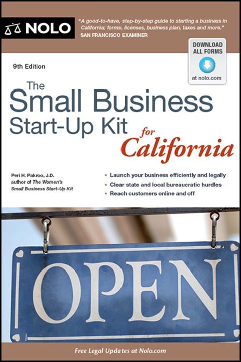 Cover image for book Small Business Start-Up Kit for California, The
