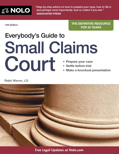 Cover image for book Everybody's Guide to Small Claims Court