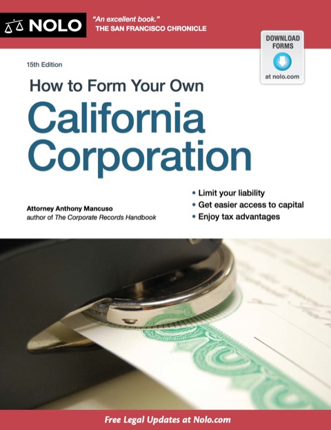 Cover image for book How to Form Your Own California Corporation