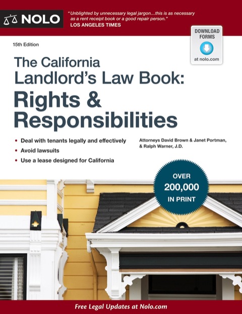 Cover image for book California Landlord's Law Book, The: Rights