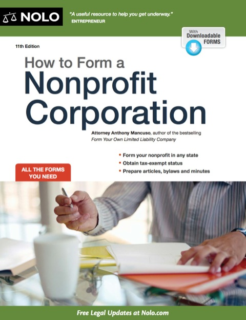 Cover image for book How to Form a Nonprofit Corporation (National Edition)