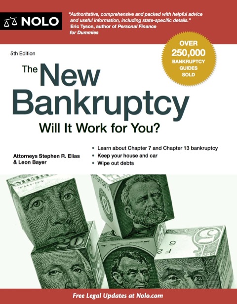 Cover image for book New Bankruptcy,The: Will It Work for You?