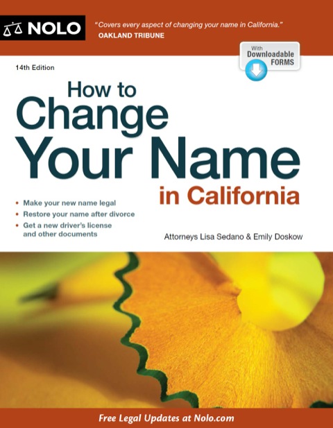 Cover image for book How to Change Your Name in California