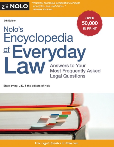 Cover image for book Nolo's Encyclopedia of Everyday Law: Answers to Your Most Frequently Asked Legal Questions