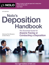 Cover image: Nolo's Deposition Handbook 6th edition 9781413320596