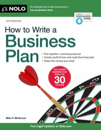Cover image: How to Write a Business Plan 12th edition 9781413320787