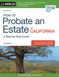 Cover image: How to Probate an Estate in California 23rd edition 9781413322194