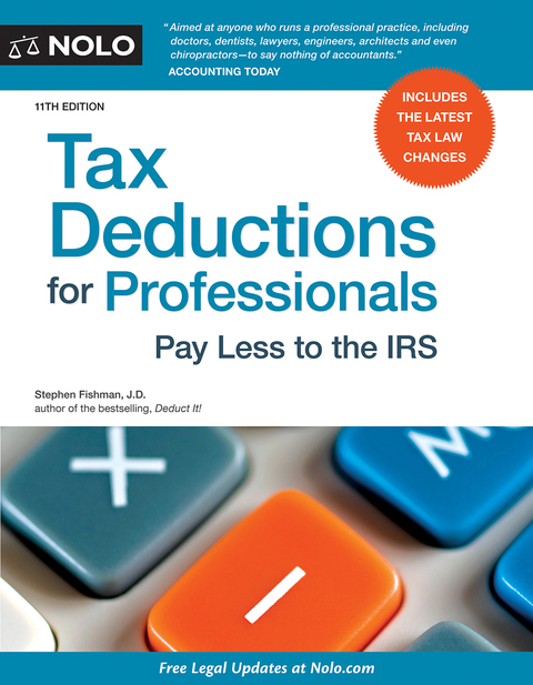 Cover image for book Tax Deductions for Professionals: Pay Less to the IRS
