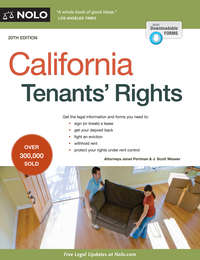 Cover image: California Tenants' Rights 20th edition 9781413322651