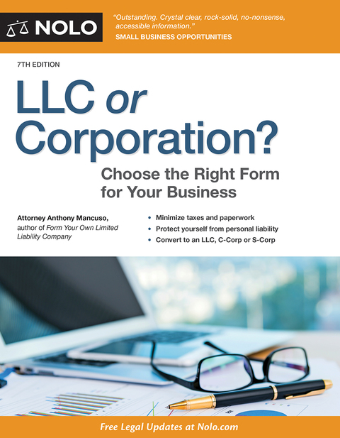 Cover image for book LLC or Corporation?