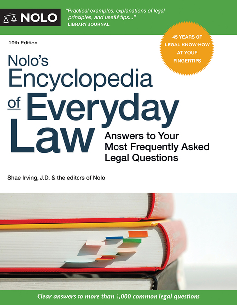 Cover image for book Nolo's Encyclopedia of Everyday Law