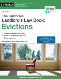 Titelbild: California Landlord's Law Book, The 17th edition 9781413323610