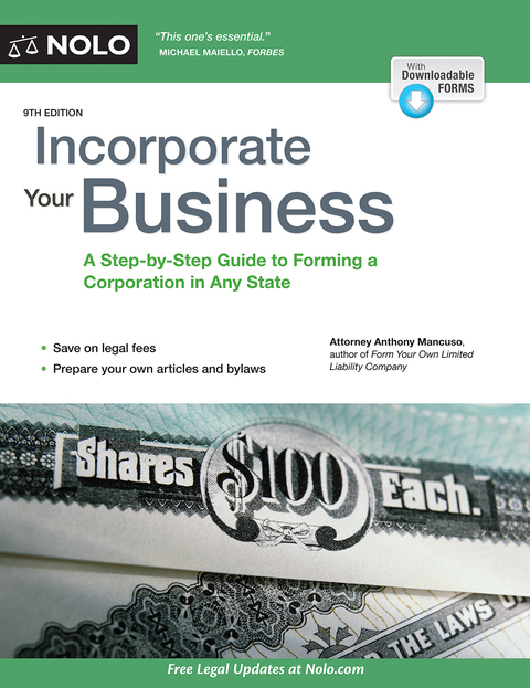 Cover image for book Incorporate Your Business