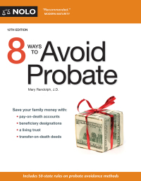 Cover image: 8 Ways to Avoid Probate 12th edition 9781413325133
