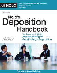 Titelbild: Nolo's Deposition Handbook 7th edition 9781413325621