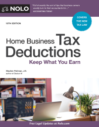 Cover image: Home Business Tax Deductions 15th edition 9781413325744