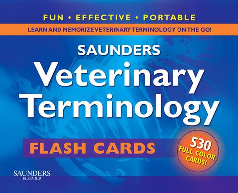 Cover image for book Saunders Veterinary Terminology Flash Cards