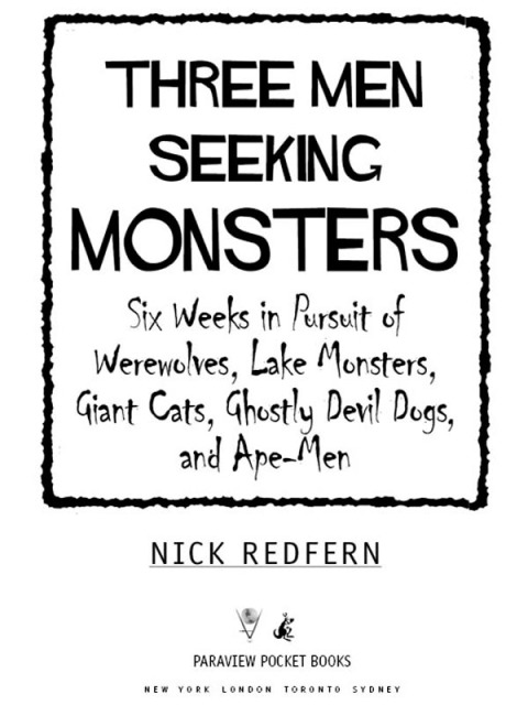 Cover image for book Three Men Seeking Monsters