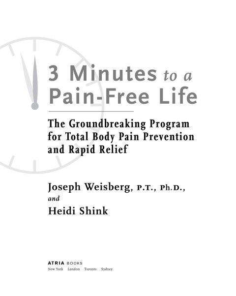 Cover image for book 3 Minutes to a Pain-Free Life