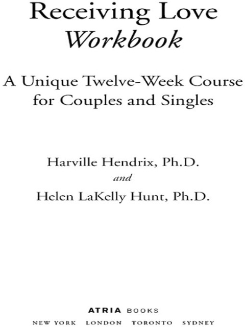 Cover image for book Receiving Love Workbook