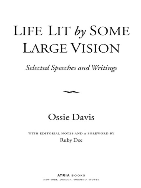 Cover image for book Life Lit by Some Large Vision
