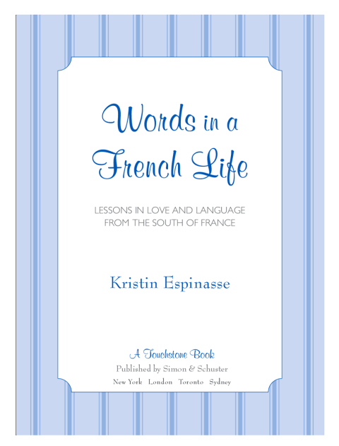 Cover image for book Words in a French Life