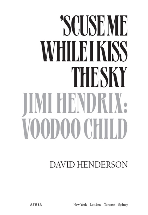 Cover image for book 'Scuse Me While I Kiss the Sky