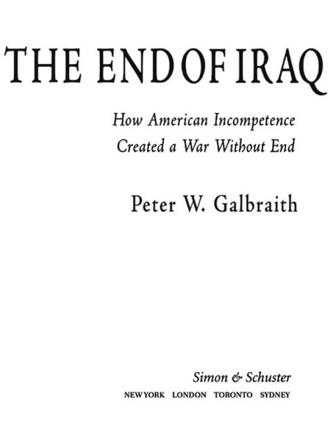 Cover image for book The End of Iraq