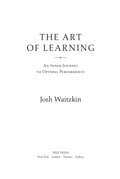 Cover image for book The Art of Learning