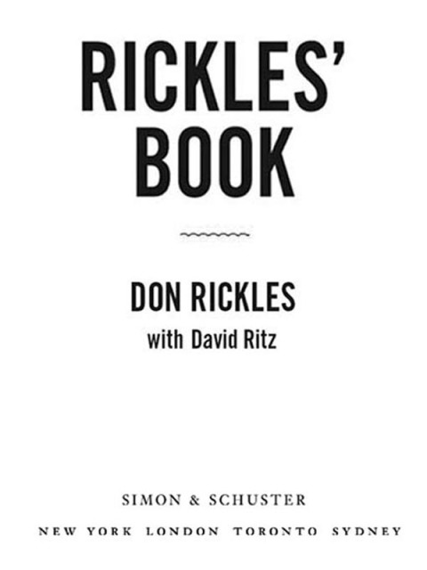Cover image for book Rickles' Book