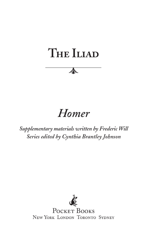 Cover image for book The Iliad: Enriched Classics