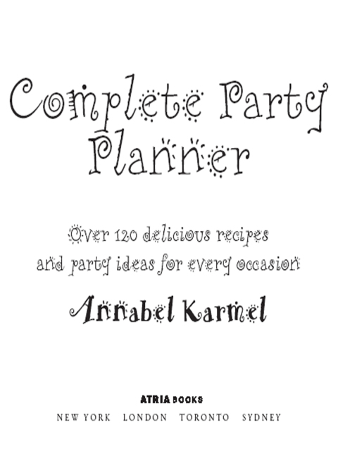 Cover image for book Complete Party Planner