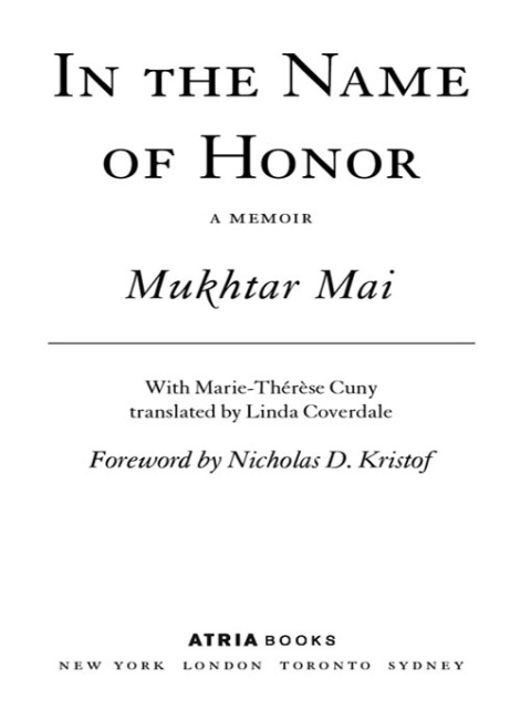 Cover image for book In the Name of Honor