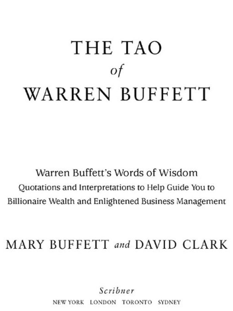 Cover image for book The Tao of Warren Buffett