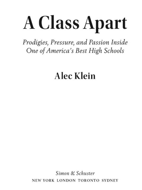 Cover image for book A Class Apart