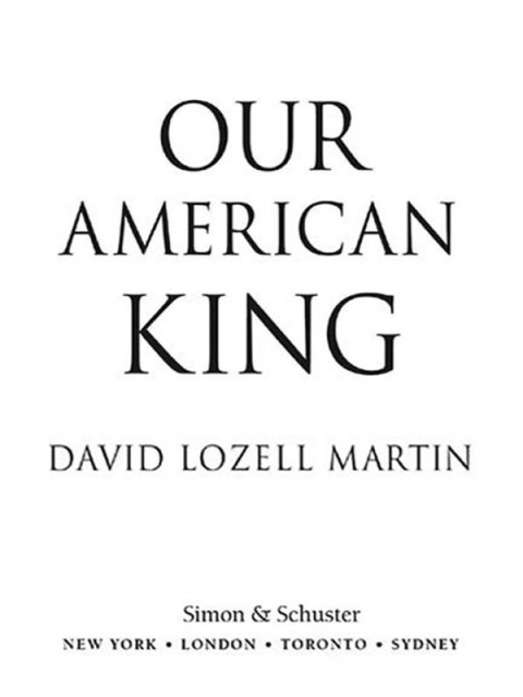 Cover image for book Our American King