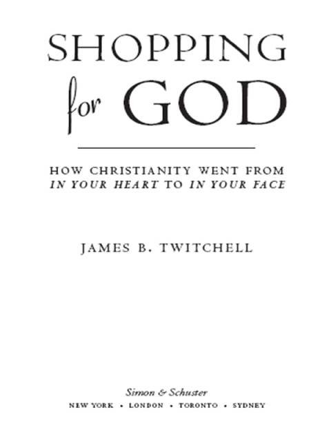 Cover image for book Shopping for God
