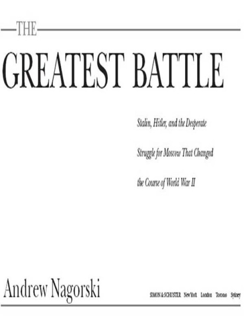 Cover image for book The Greatest Battle