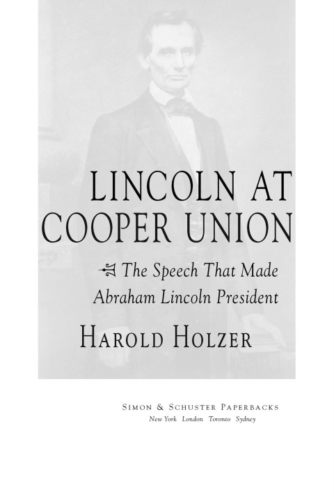 Cover image for book Lincoln at Cooper Union