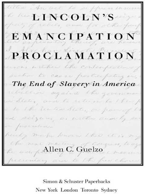 Cover image for book Lincoln's Emancipation Proclamation