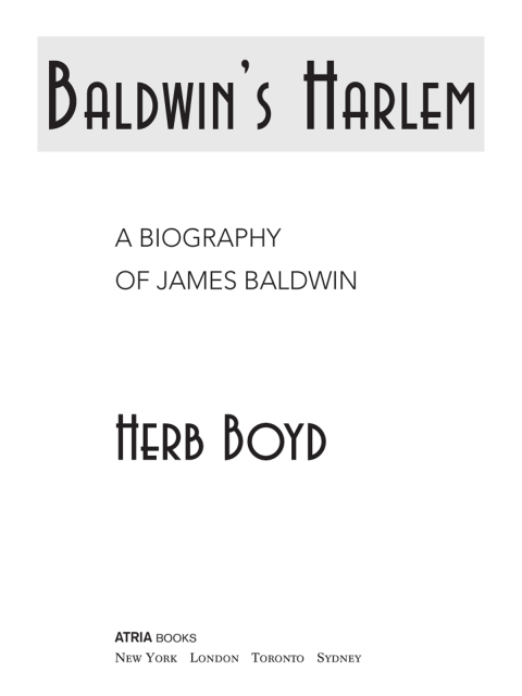 Cover image for book Baldwin's Harlem