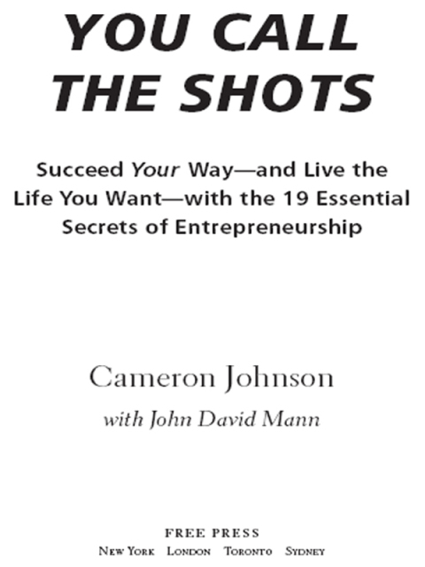 Cover image for book You Call the Shots
